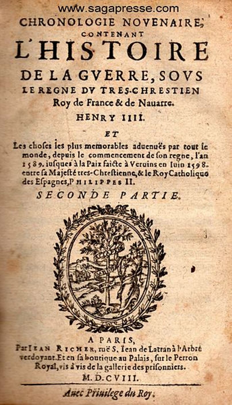 Pierre Victor Palma Cayet (1525 - 1610) - Foto 1